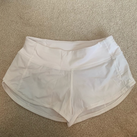 lululemon athletica Pants - White lululemon speed up shorts